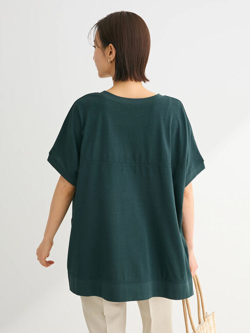 Green Parks「フレンチスリーブ脇ドッキングカットプルオーバー」|Tシャツ・カットソー|
