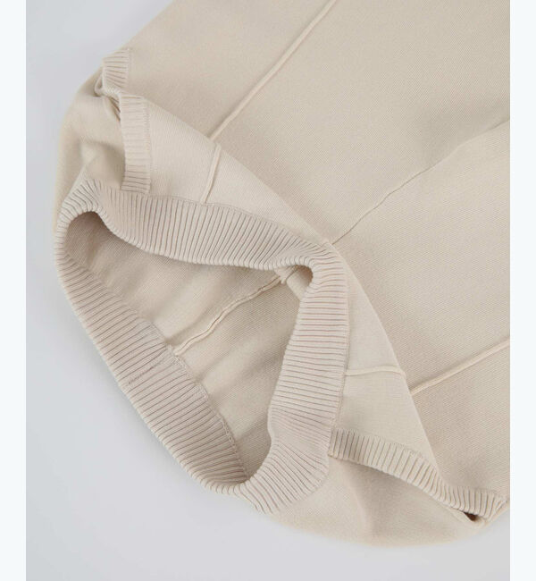 titivate「センターピンタックスリムニットパンツ」|スラックス|