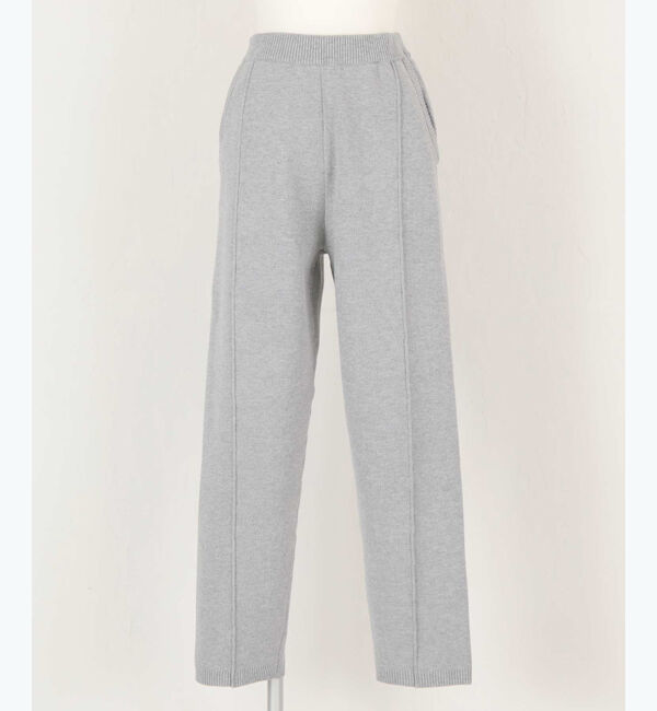 titivate「センターピンタックスリムニットパンツ」|スラックス|