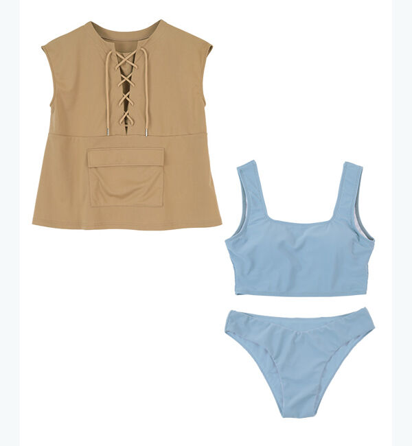 SEA DRESS「デザインタンクトップビキニ」|ビキニ|