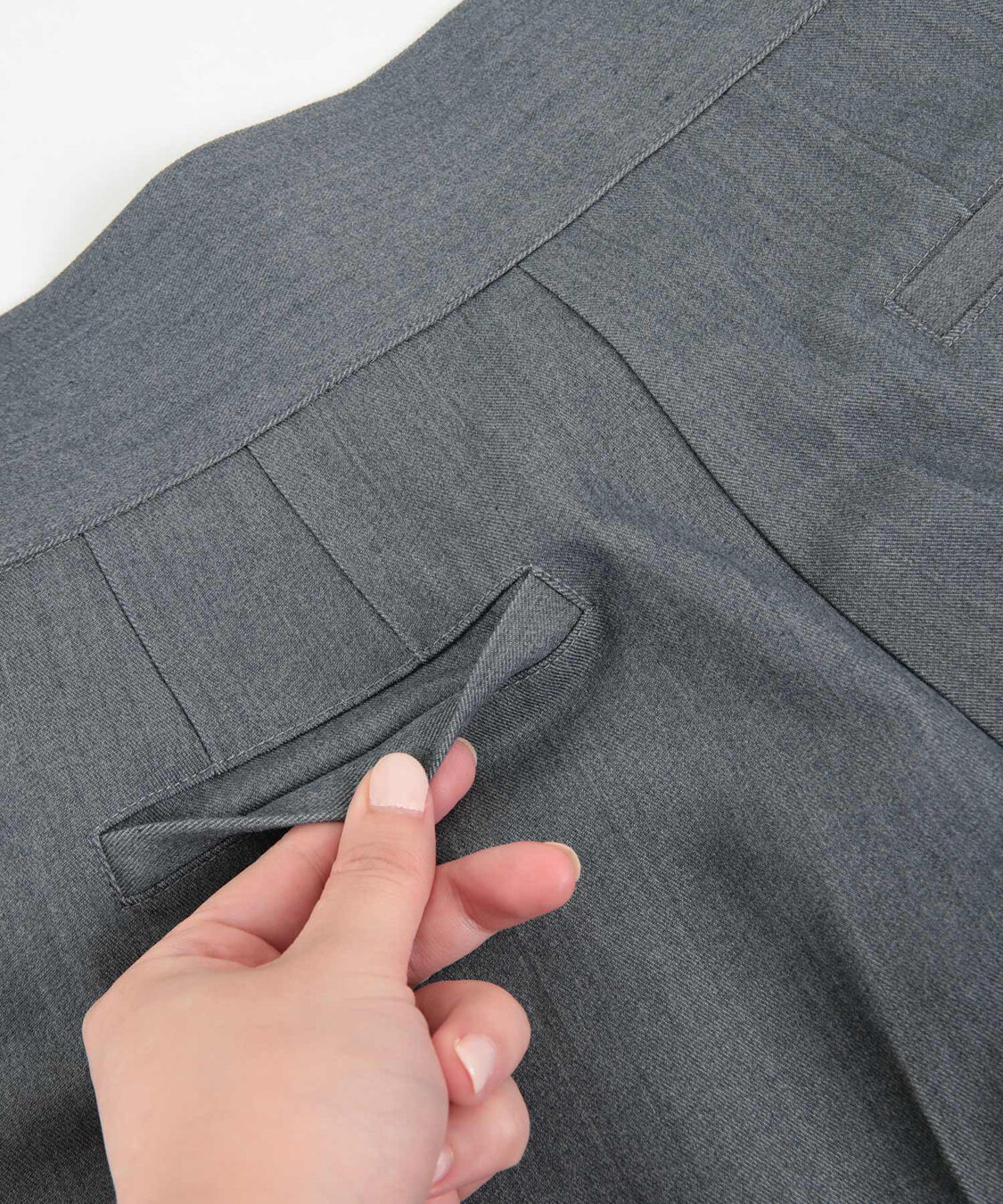 ur's「ラップ風デザインハイウエストパンツ」|スラックス|