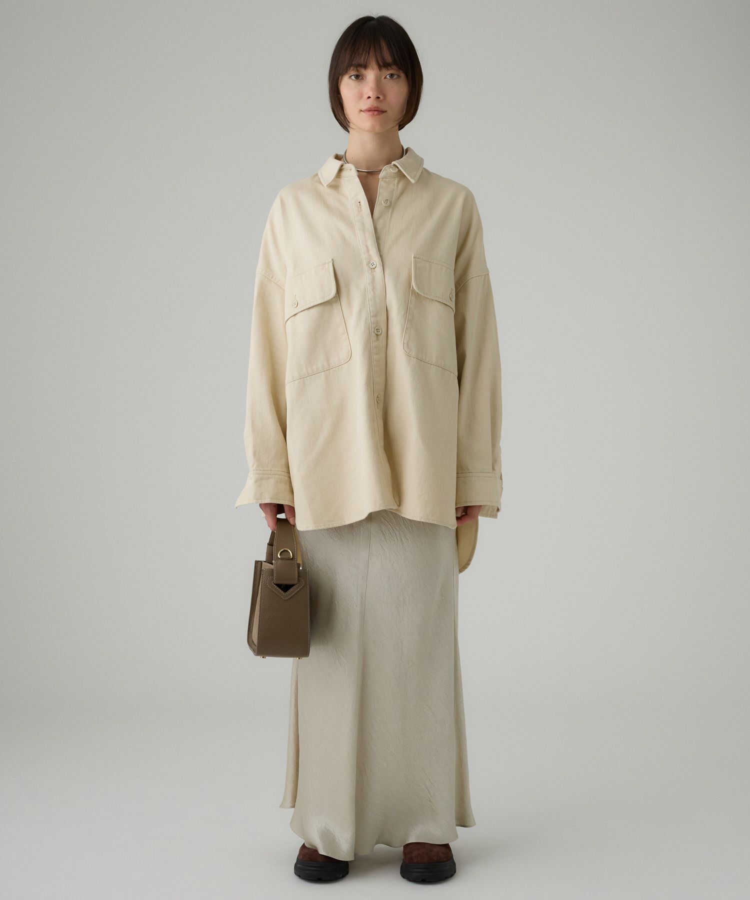 BABYLONE「デニムビッグシャツ」|シャツ・ブラウス|