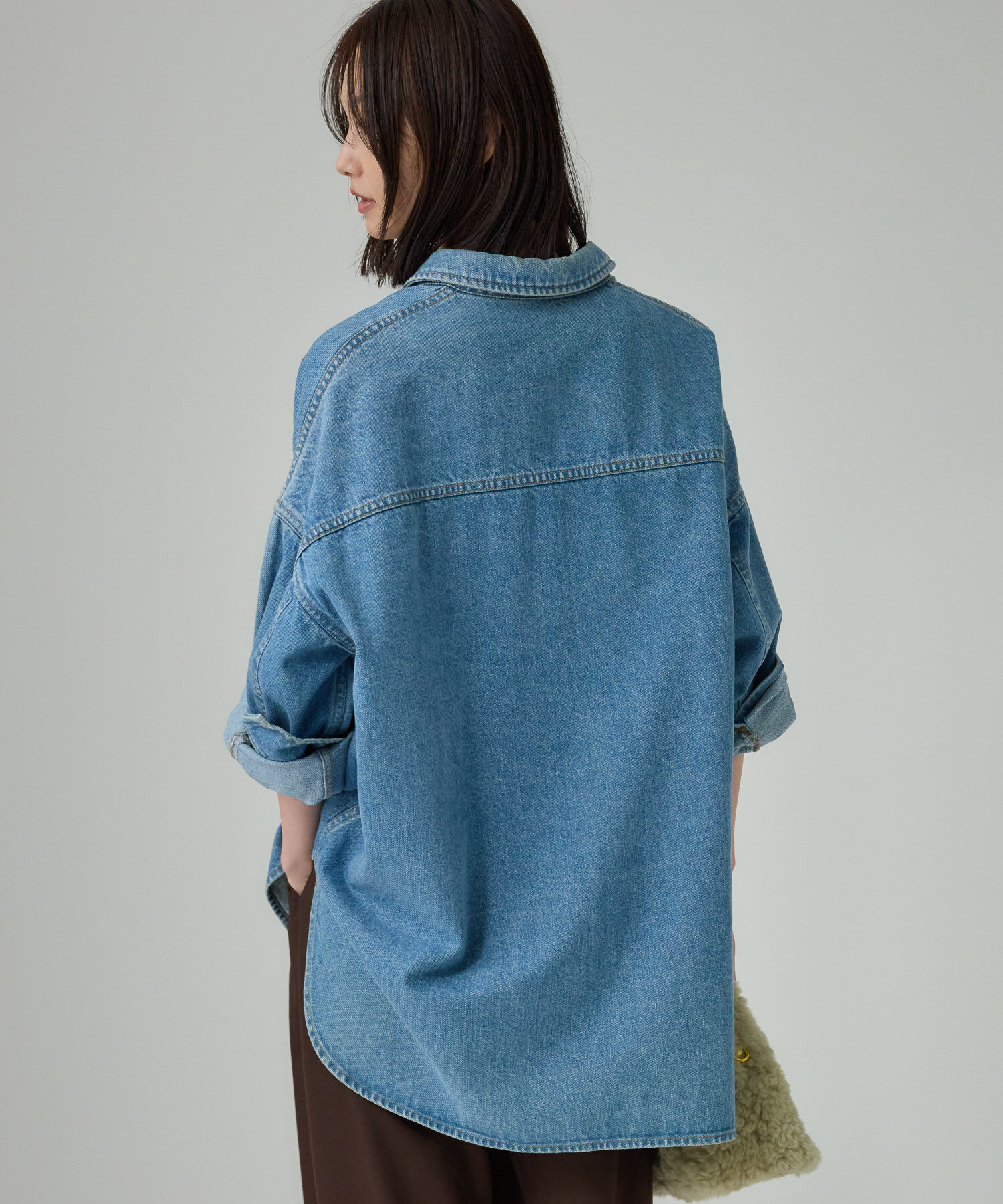 BABYLONE「デニムビッグシャツ」|シャツ・ブラウス|