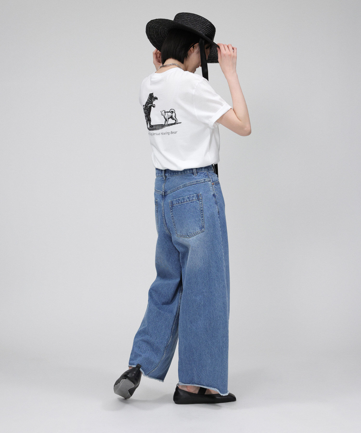 BABYLONE「ﾊﾞﾚﾙﾚｯｸﾞﾃﾞﾆﾑPT」|デニム|