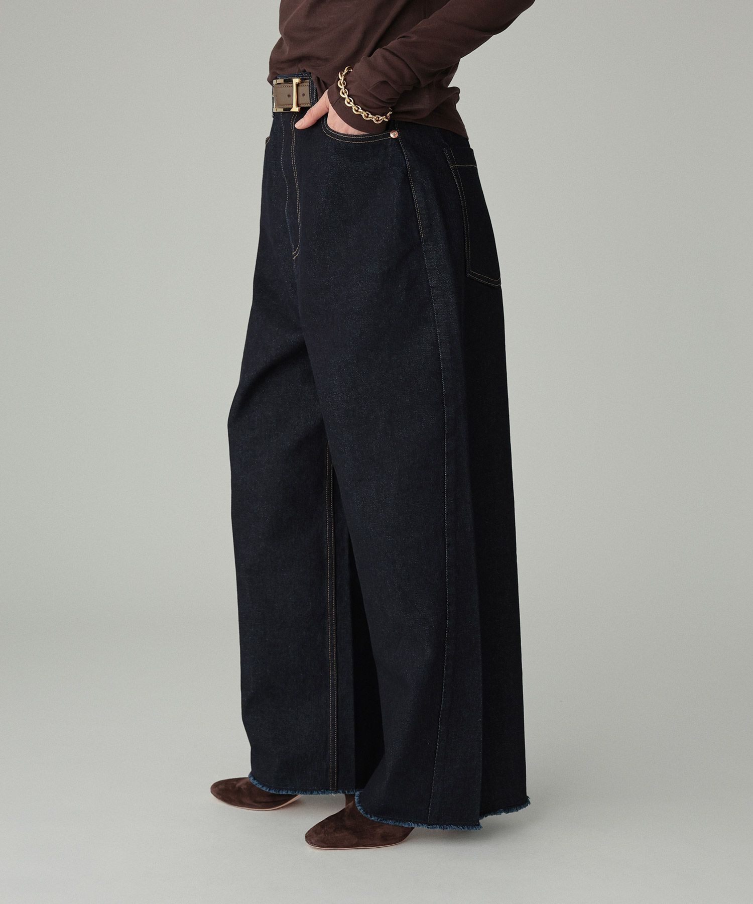 BABYLONE「ﾊﾞﾚﾙﾚｯｸﾞﾃﾞﾆﾑPT」|デニム|