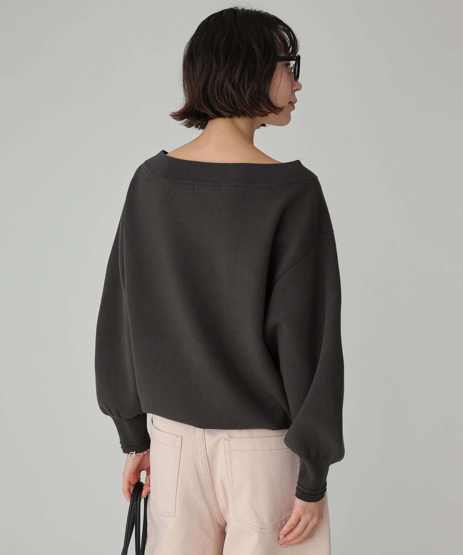 BABYLONE「スウェットライクニットプルオーバー」|ニット・セーター|