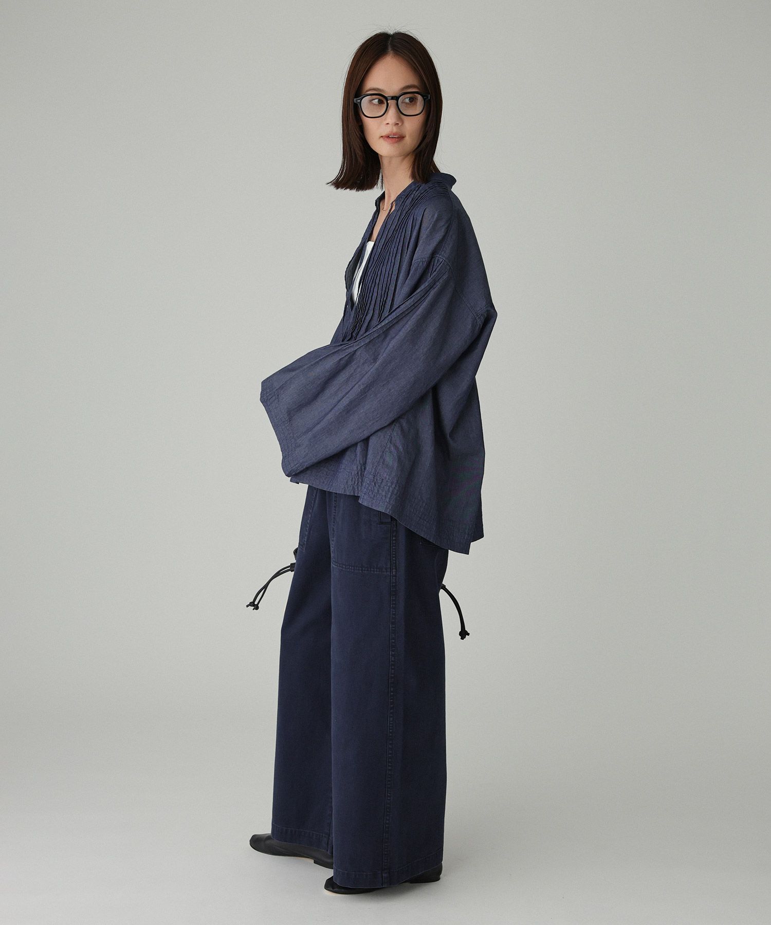 BABYLONE「ピンタックデニムシャツ」|シャツ・ブラウス|