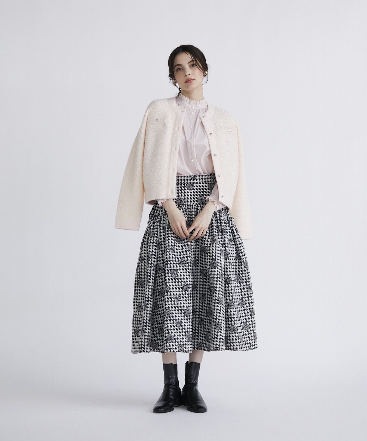 Maglie le cassetto「スタンドフリルボリュームブラウス」|シャツ・ブラウス|