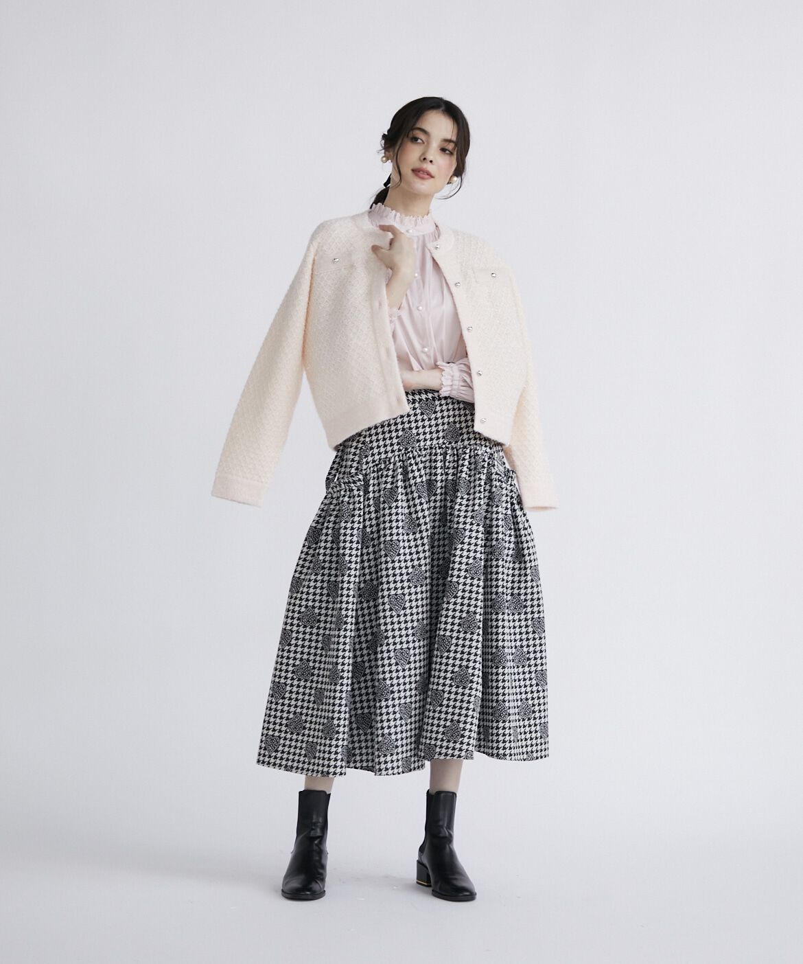 Maglie le cassetto「スタンドフリルボリュームブラウス」|シャツ・ブラウス|