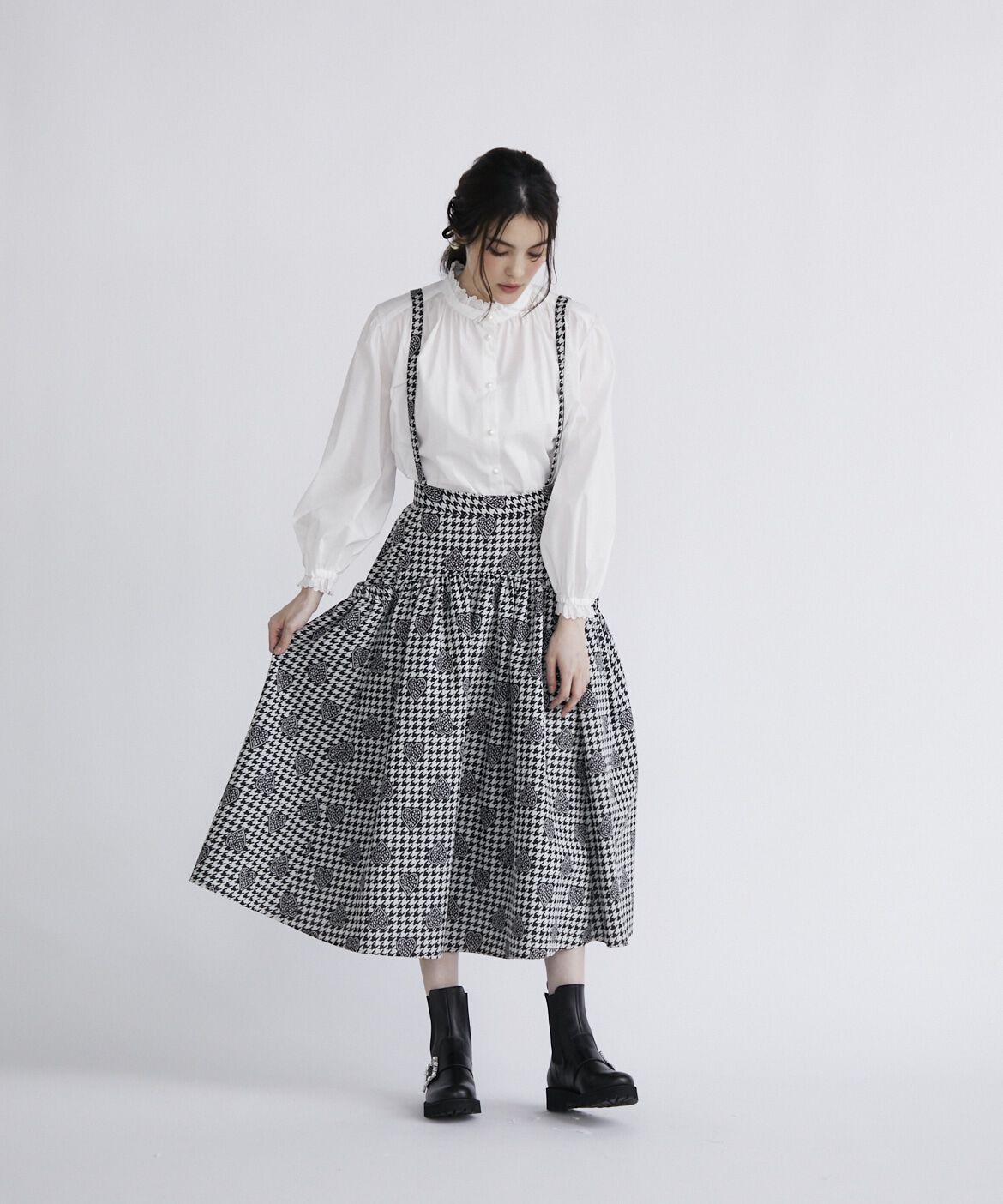 Maglie le cassetto「スタンドフリルボリュームブラウス」|シャツ・ブラウス|