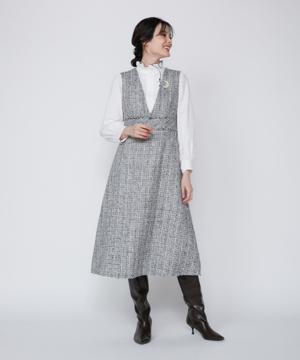 Maglie le cassetto「配色フリルブラウス」|シャツ・ブラウス|