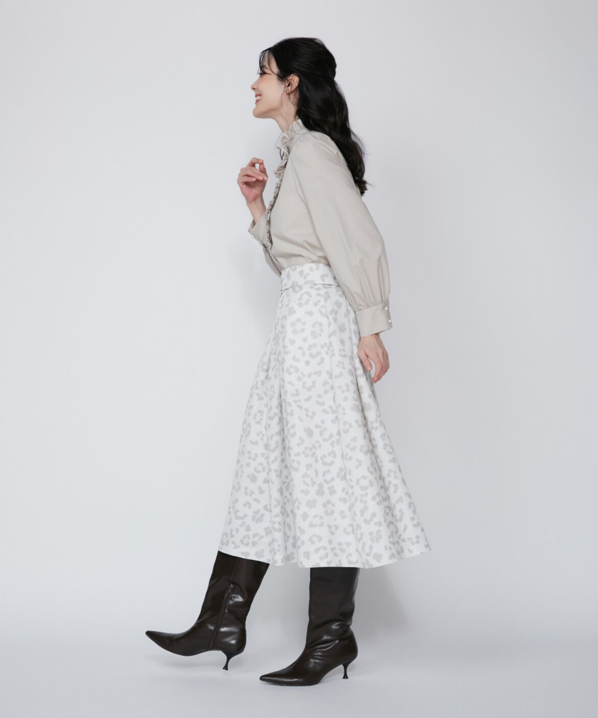 Maglie le cassetto「配色フリルブラウス」|シャツ・ブラウス|