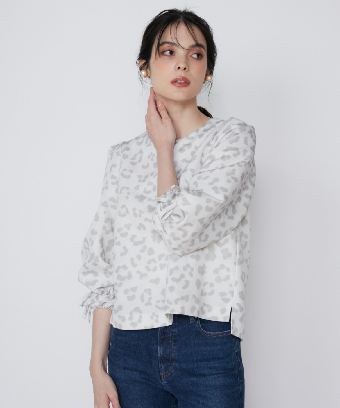 Maglie le cassetto「レオパードプリントブラウス」|シャツ・ブラウス|