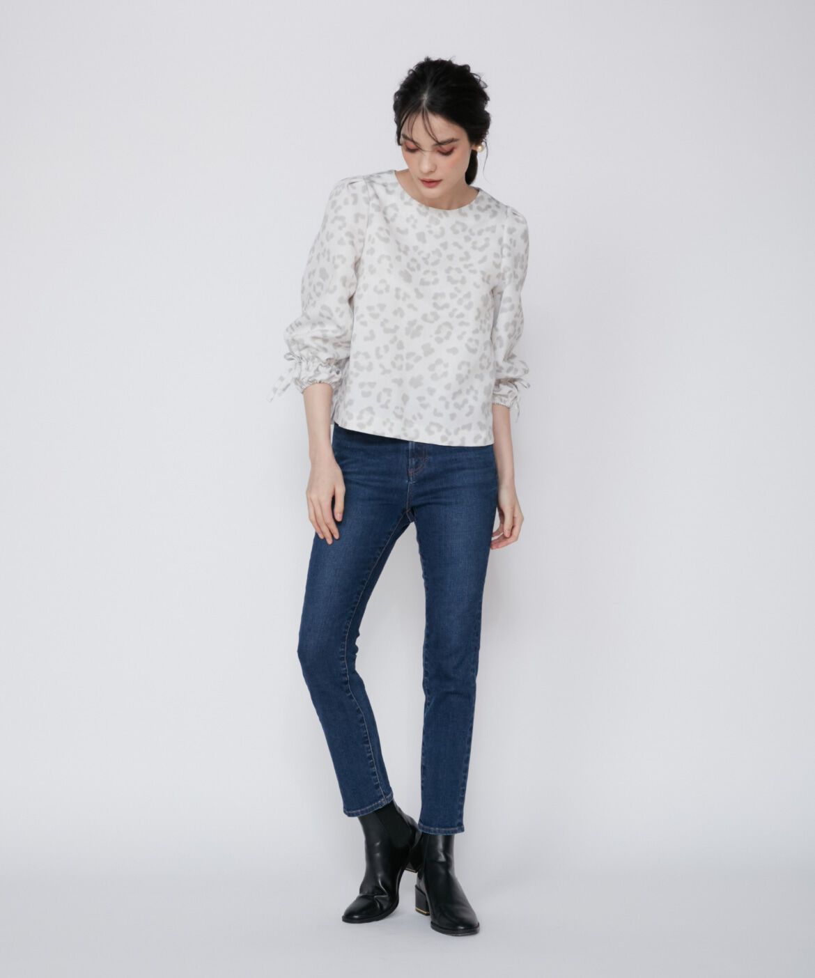 Maglie le cassetto「レオパードプリントブラウス」|シャツ・ブラウス|