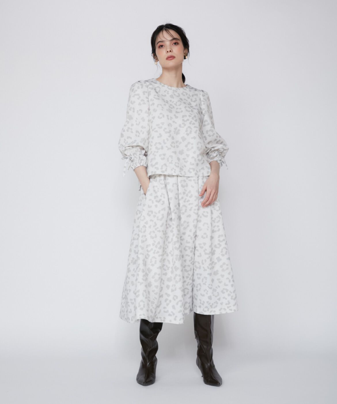 Maglie le cassetto「レオパードプリントブラウス」|シャツ・ブラウス|