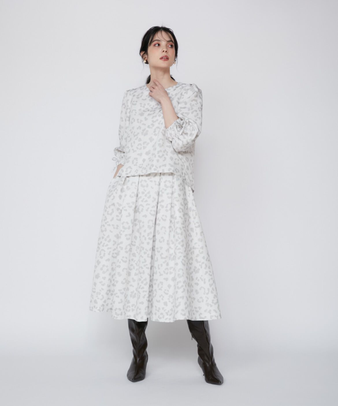 Maglie le cassetto「レオパードプリントブラウス」|シャツ・ブラウス|