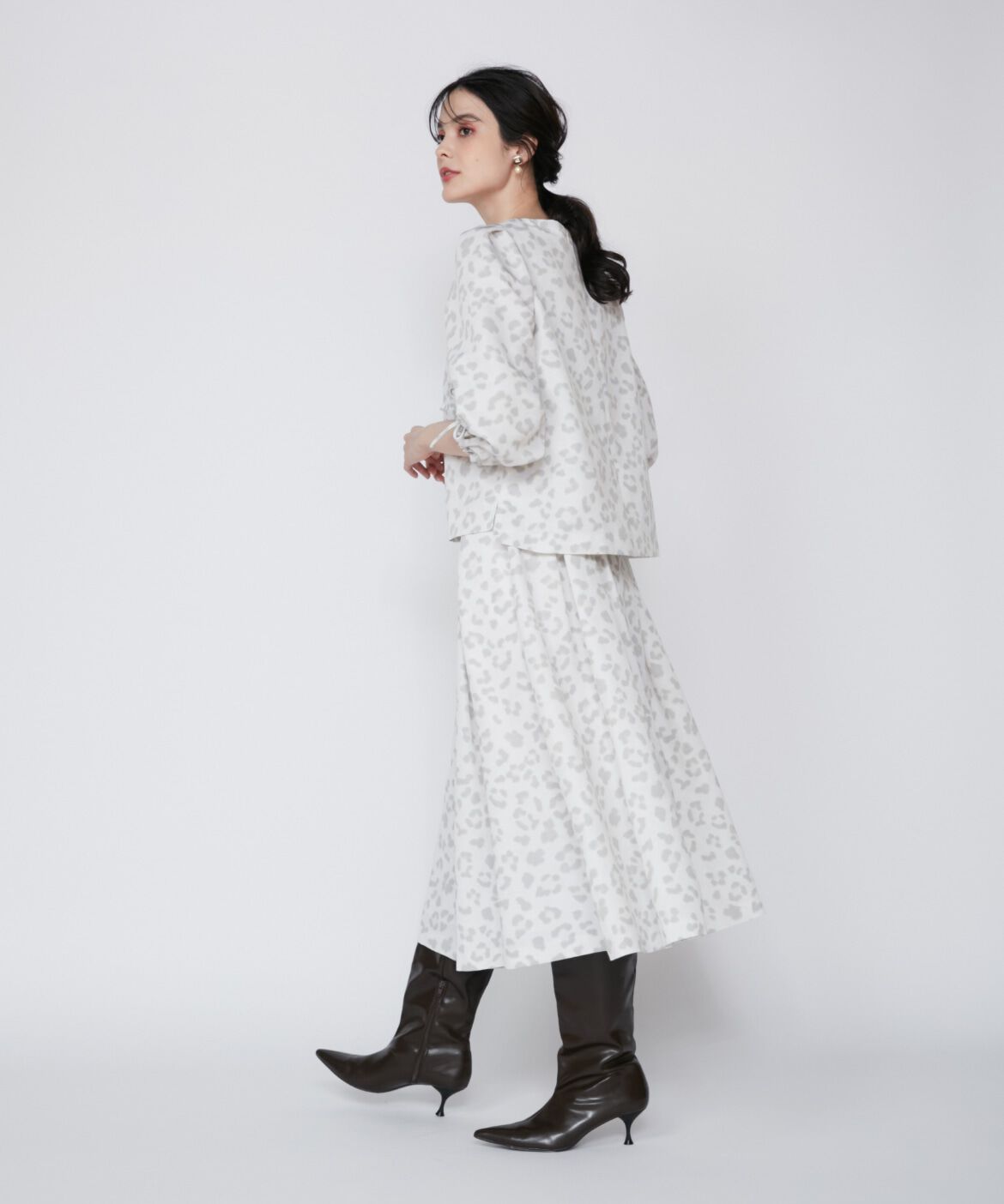 Maglie le cassetto「レオパードプリントブラウス」|シャツ・ブラウス|