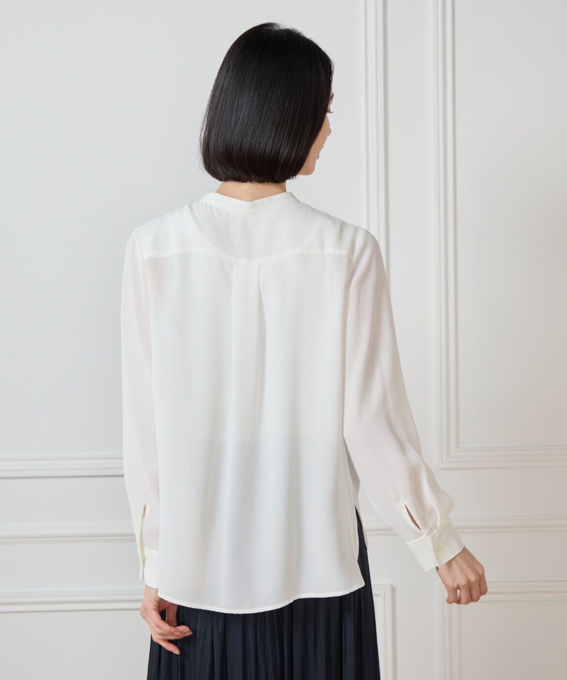 7-IDconcept.「スタンドカラーブラウス」|シャツ・ブラウス|
