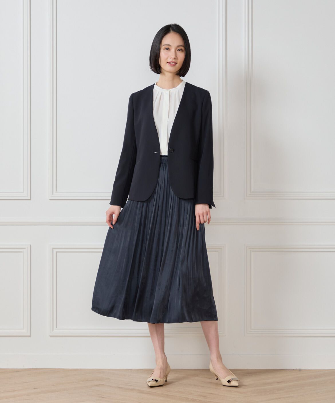 7-IDconcept.「スタンドカラーブラウス」|シャツ・ブラウス|