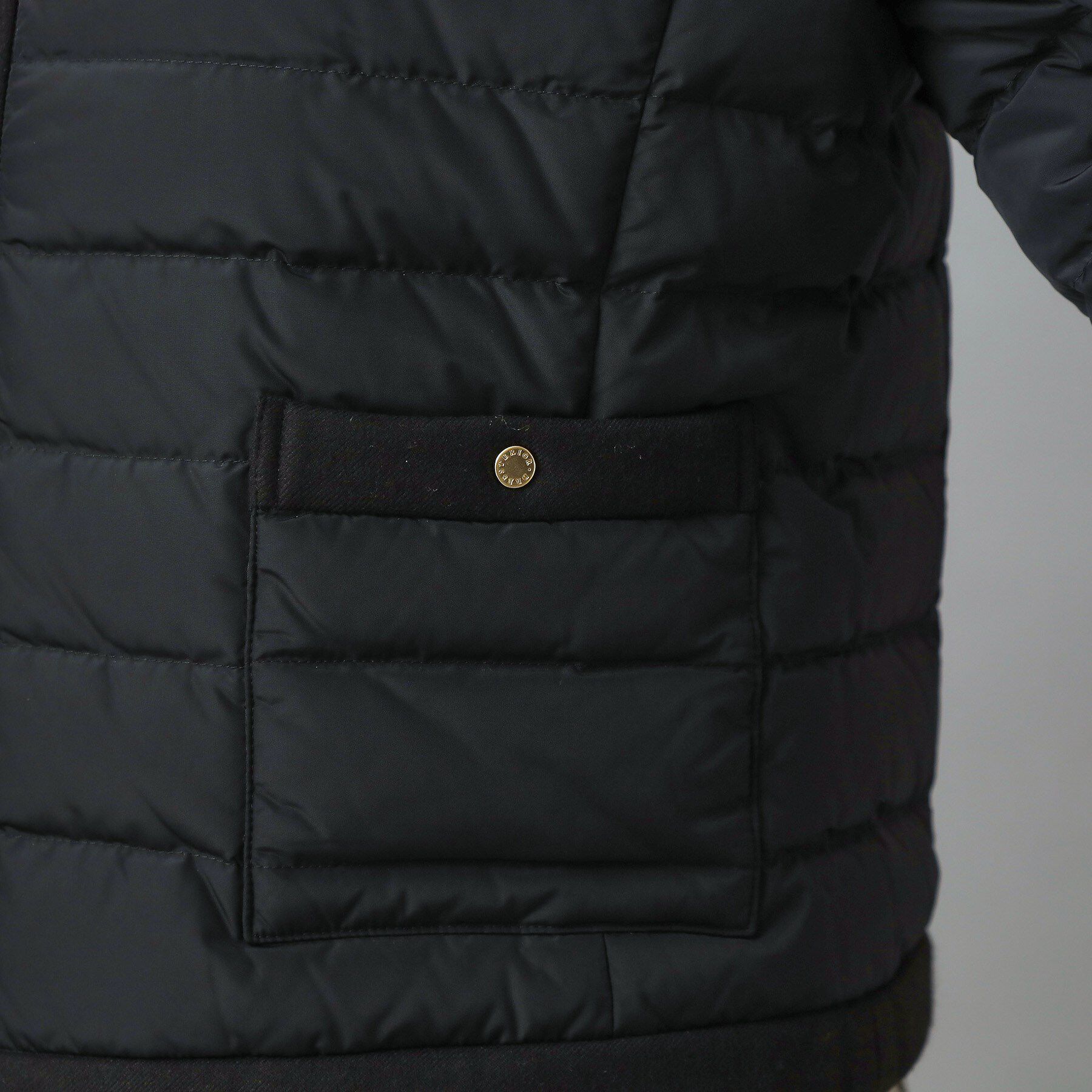 2023AW ドレステリア　ノーカラーライトダウンジャケット　34 黒 2023AW ドレステリア ノーカラーライトダウンジャケット 34 黒 - メルカリ