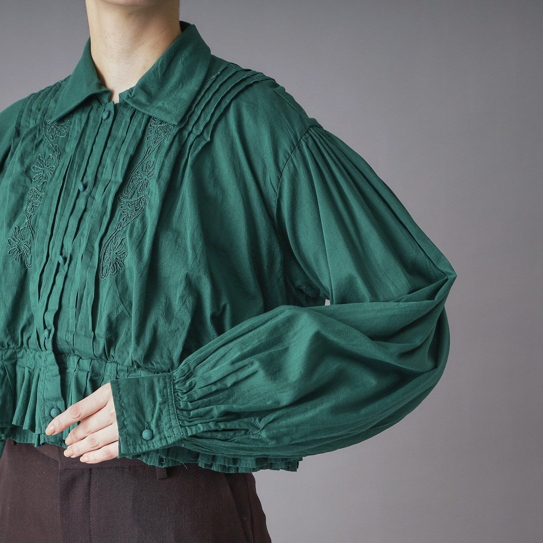 DRESSTERIOR「◆crinkle crinkle crinkle(クリンクルクリンクルクリンクル)cord embr」|シャツ・ブラウス|