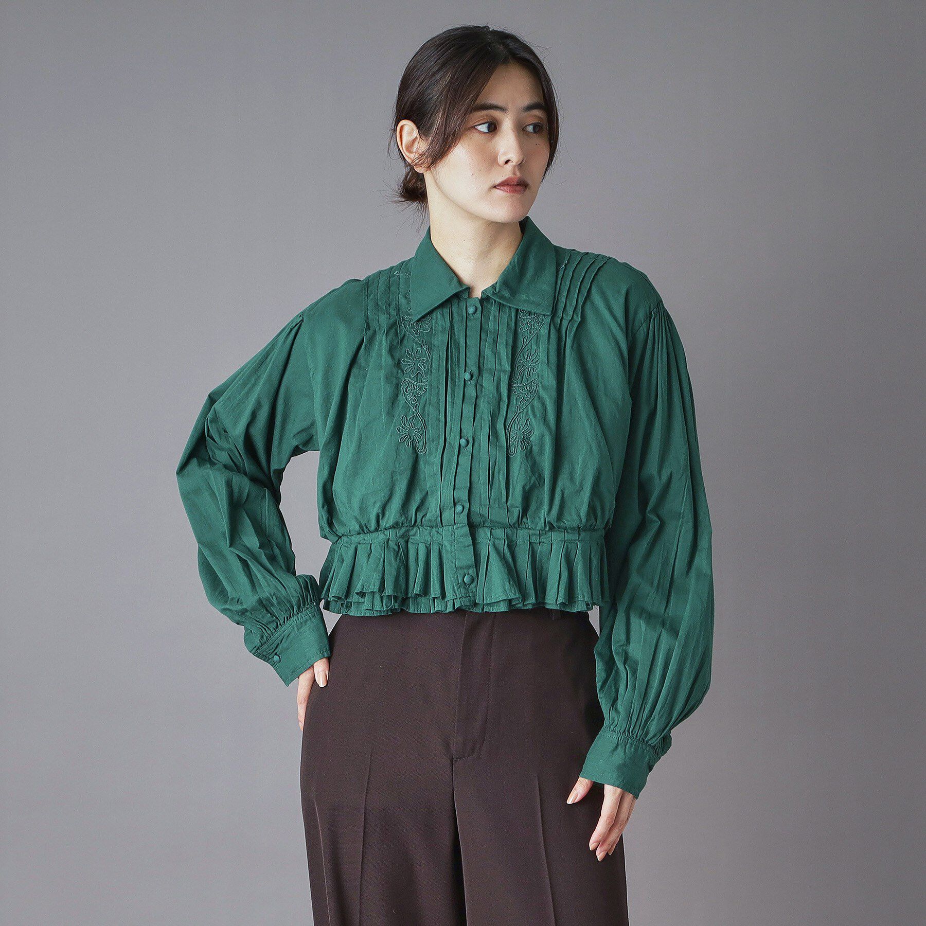 DRESSTERIOR「◆crinkle crinkle crinkle(クリンクルクリンクルクリンクル)cord embr」|シャツ・ブラウス|