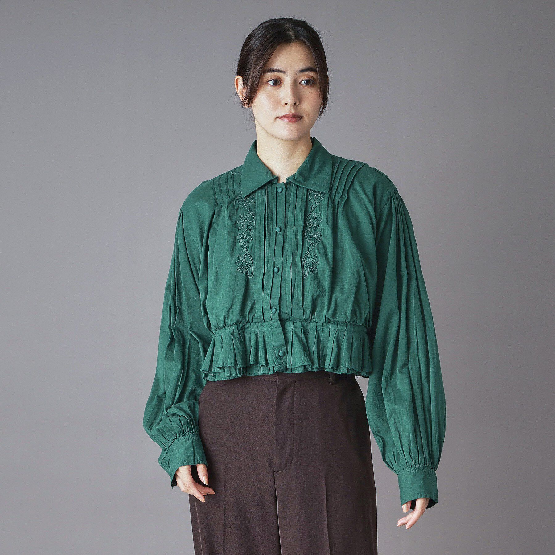 DRESSTERIOR「◆crinkle crinkle crinkle(クリンクルクリンクルクリンクル)cord embr」|シャツ・ブラウス|