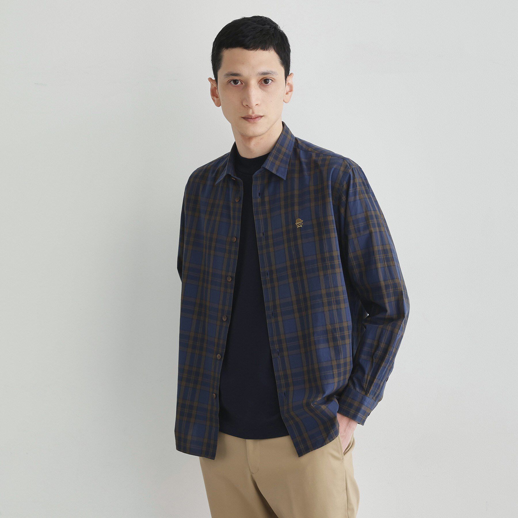 TAKEO KIKUCHI「【LIMITED】ダークチェック長袖シャツ」|シャツ・ブラウス|