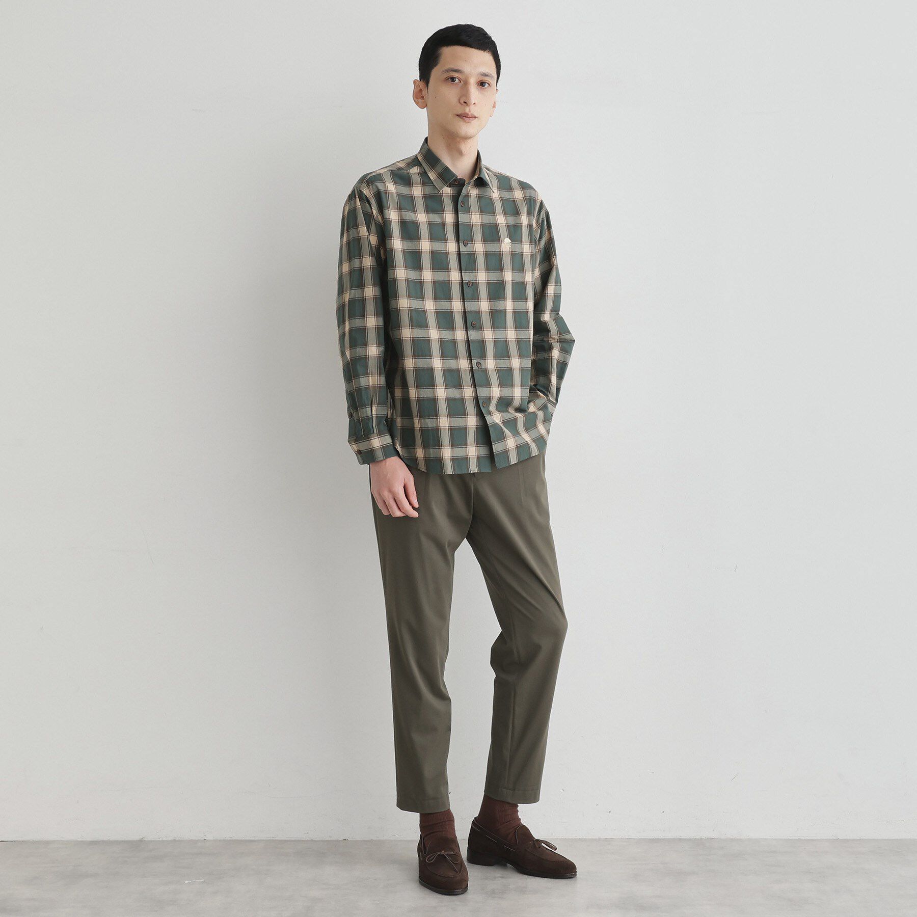 TAKEO KIKUCHI「【LIMITED】ダークチェック長袖シャツ」|シャツ・ブラウス|