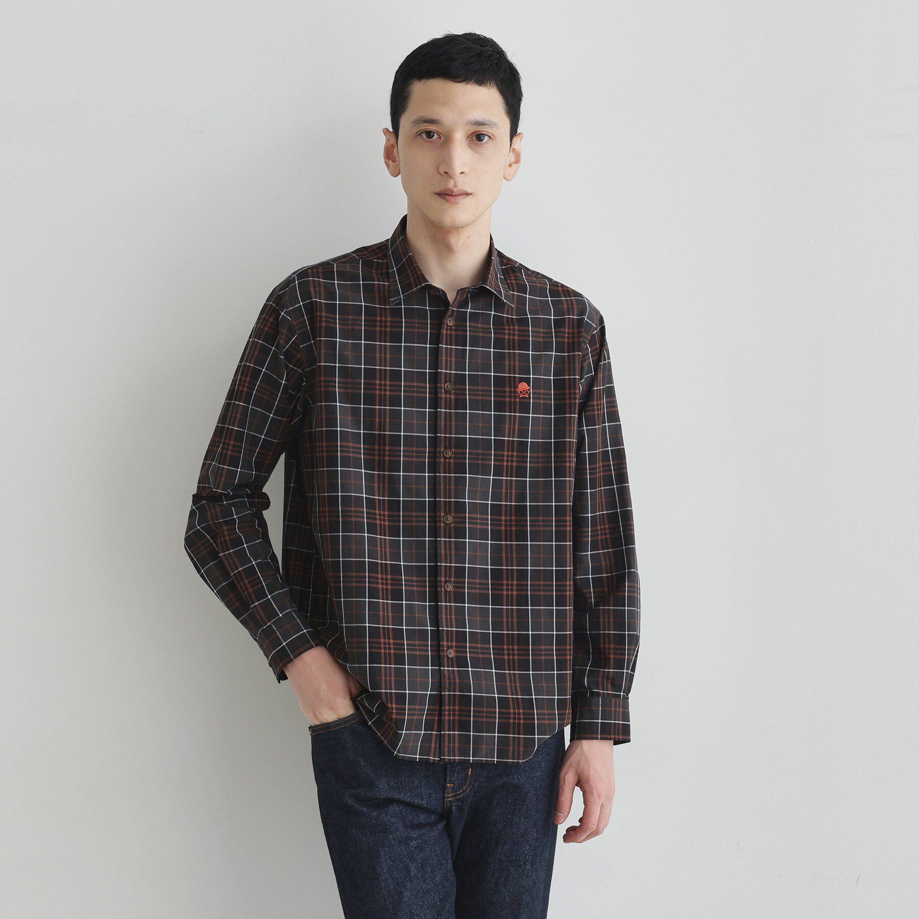 TAKEO KIKUCHI「【LIMITED】ダークチェック長袖シャツ」|シャツ・ブラウス|