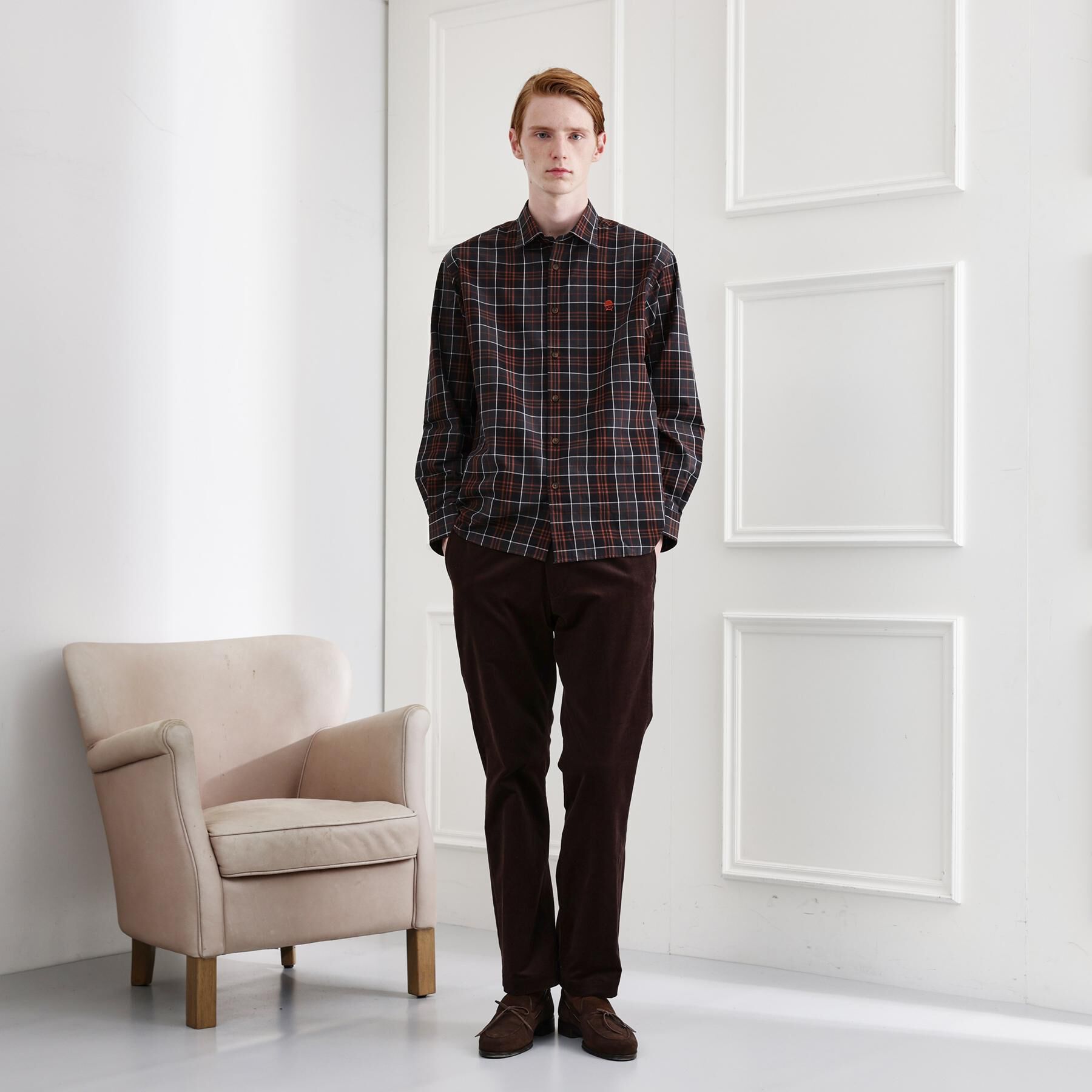 TAKEO KIKUCHI「【LIMITED】ダークチェック長袖シャツ」|シャツ・ブラウス|