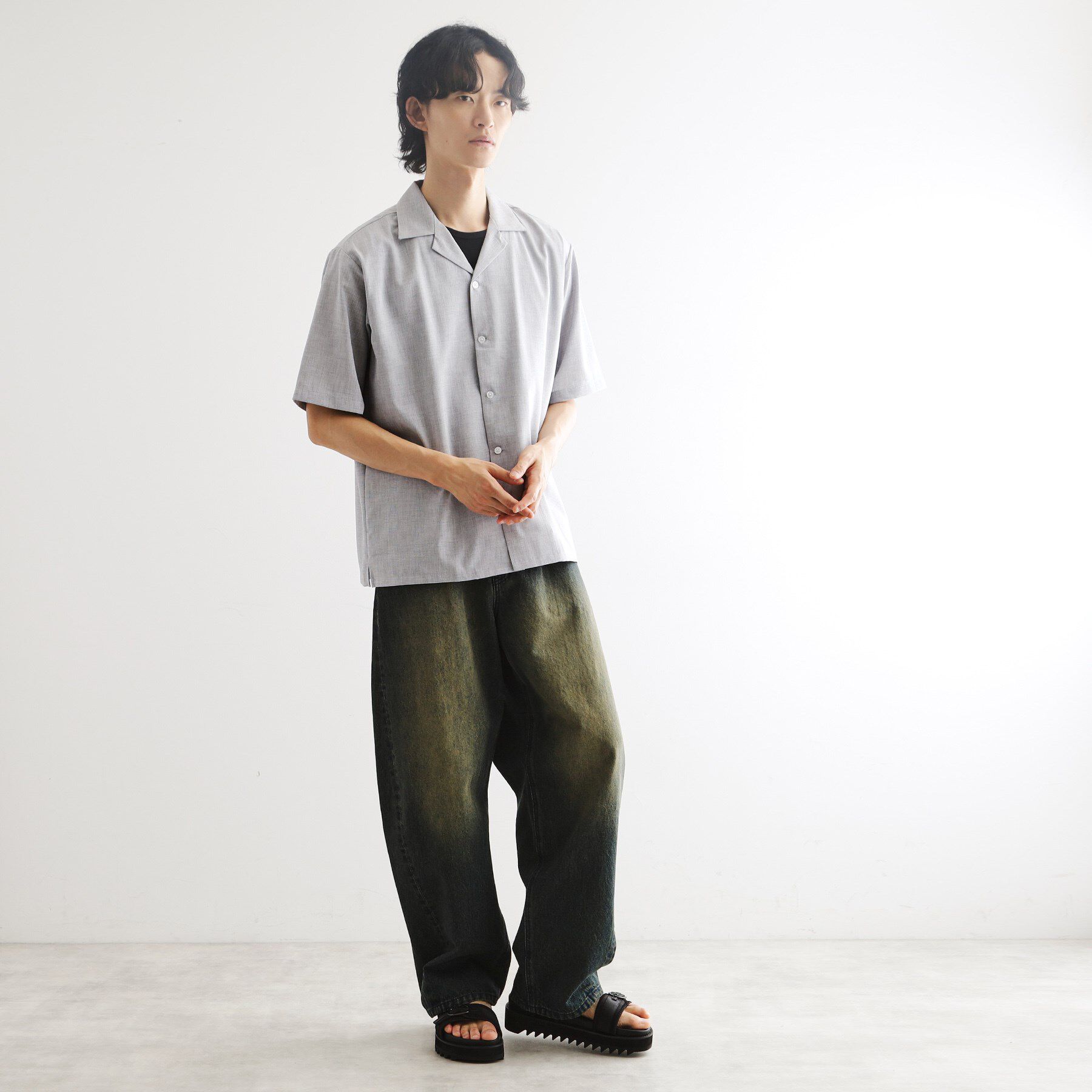 tk.TAKEO KIKUCHI「【マシンウォッシャブル/吸水速乾】ポリトロシャツ　セットアップ対応」|シャツ・ブラウス|