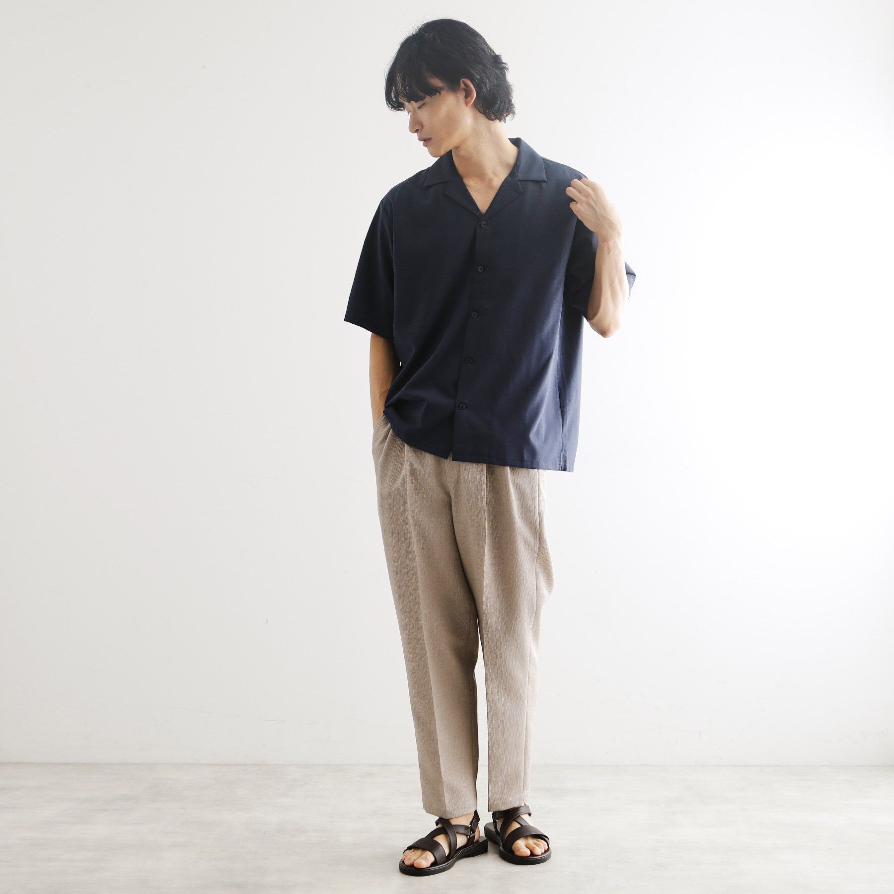 tk.TAKEO KIKUCHI「【マシンウォッシャブル/吸水速乾】ポリトロシャツ　セットアップ対応」|シャツ・ブラウス|