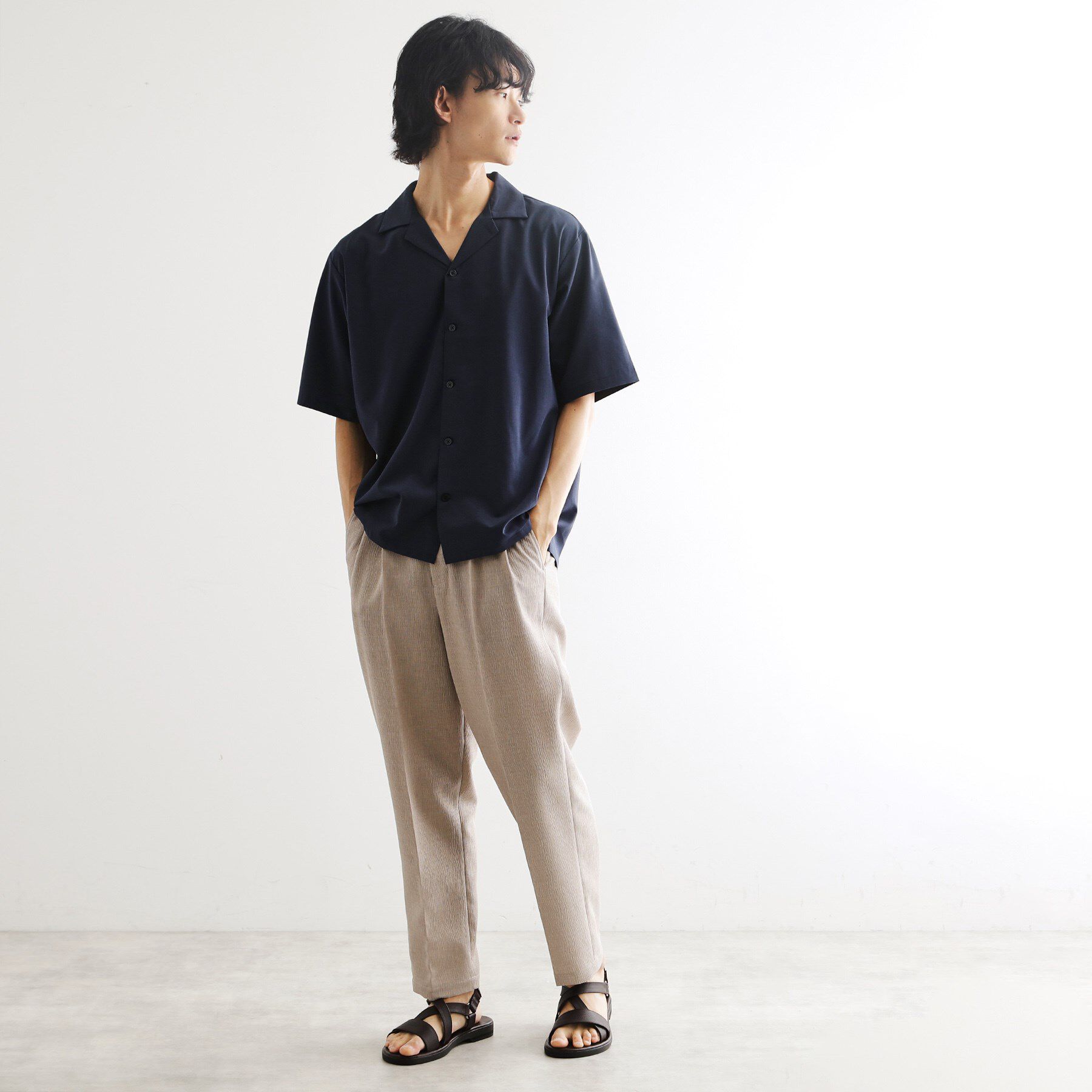 tk.TAKEO KIKUCHI「【マシンウォッシャブル/吸水速乾】ポリトロシャツ　セットアップ対応」|シャツ・ブラウス|