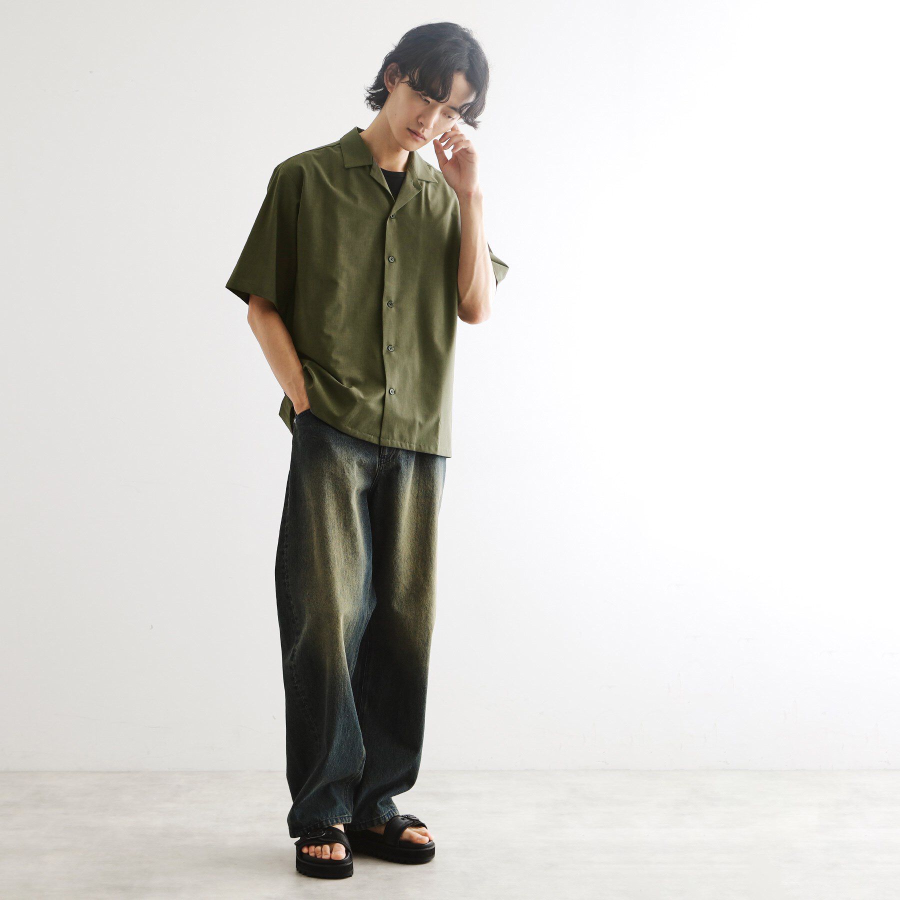 tk.TAKEO KIKUCHI「【マシンウォッシャブル/吸水速乾】ポリトロシャツ　セットアップ対応」|シャツ・ブラウス|