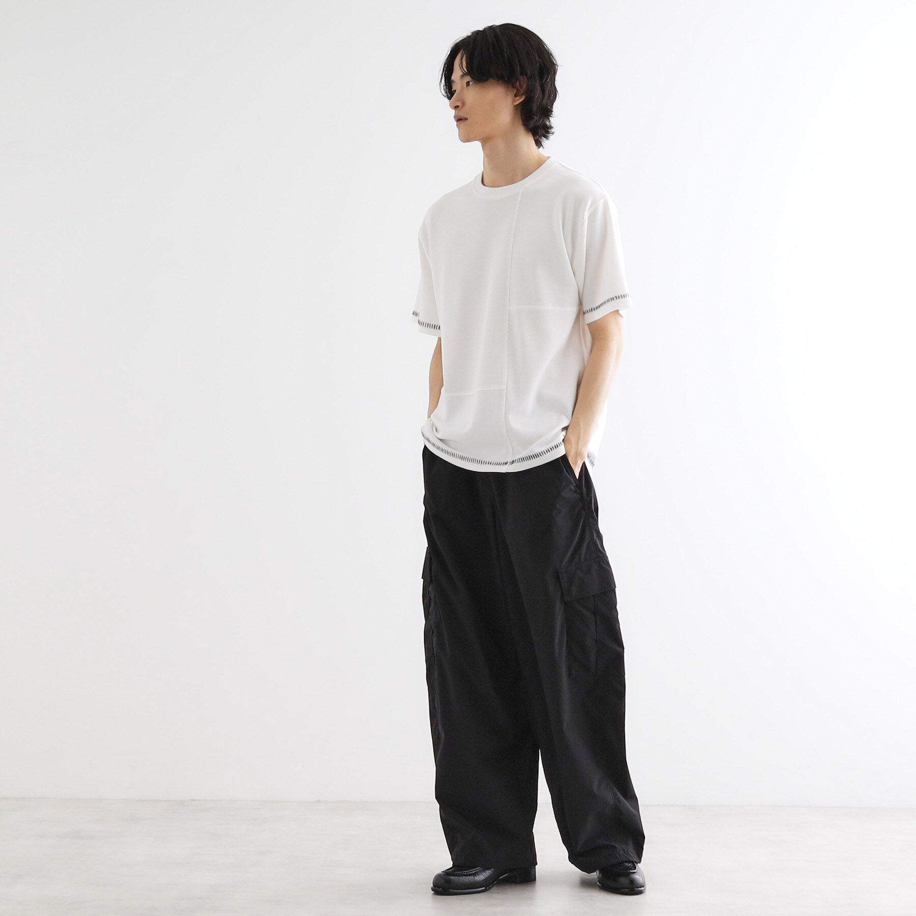 tk.TAKEO KIKUCHI「ブラインドステッチ切替カットソー」|Tシャツ・カットソー|