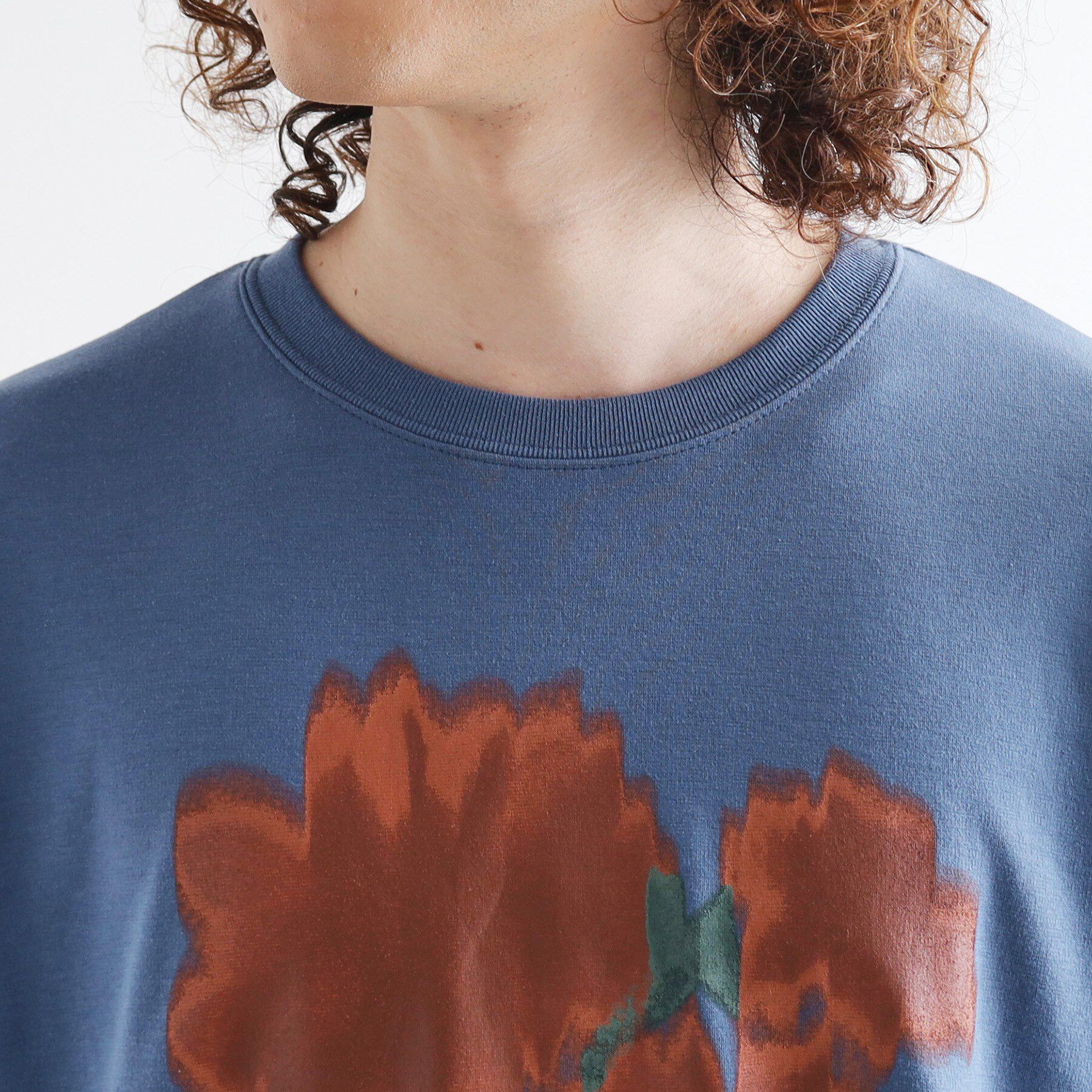 tk.TAKEO KIKUCHI「ボカシフラワーTシャツ」|Tシャツ・カットソー|