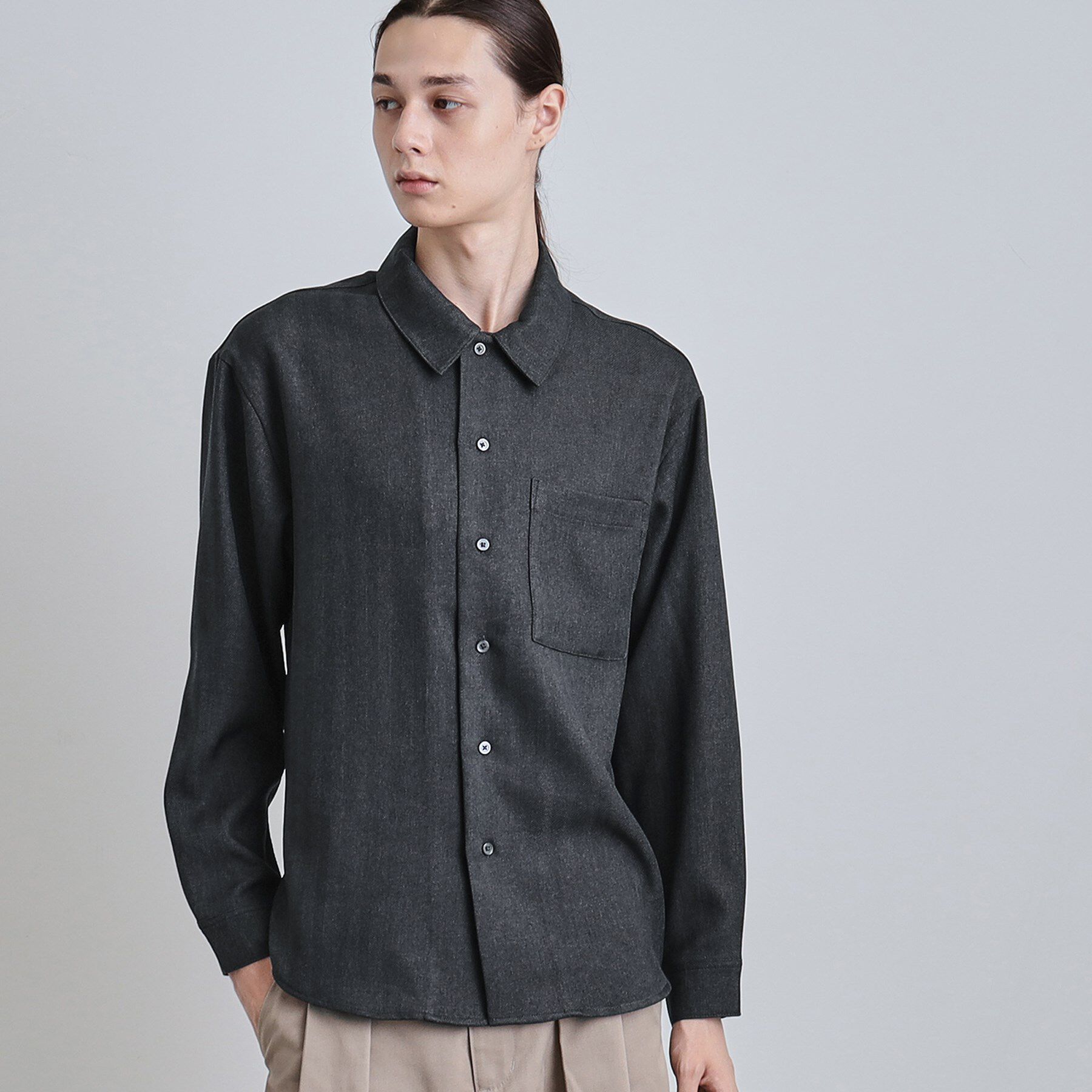 tk.TAKEO KIKUCHI「ウール調へリンボンシャツ」|シャツ・ブラウス|