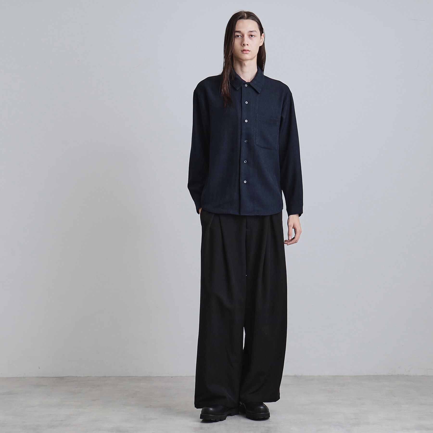 tk.TAKEO KIKUCHI「ウール調へリンボンシャツ」|シャツ・ブラウス|