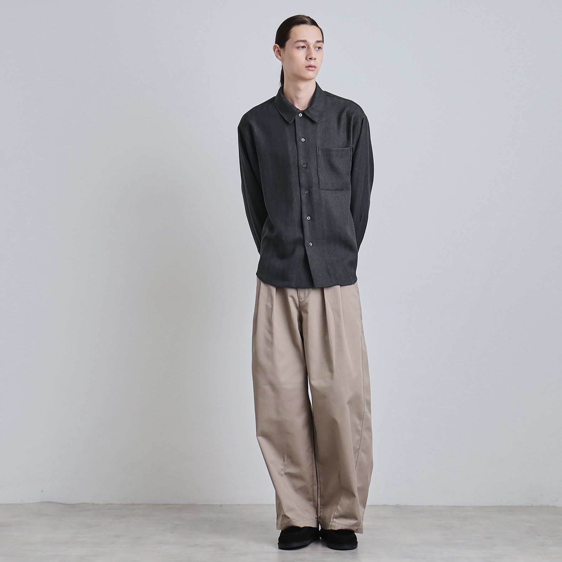 tk.TAKEO KIKUCHI「ウール調へリンボンシャツ」|シャツ・ブラウス|