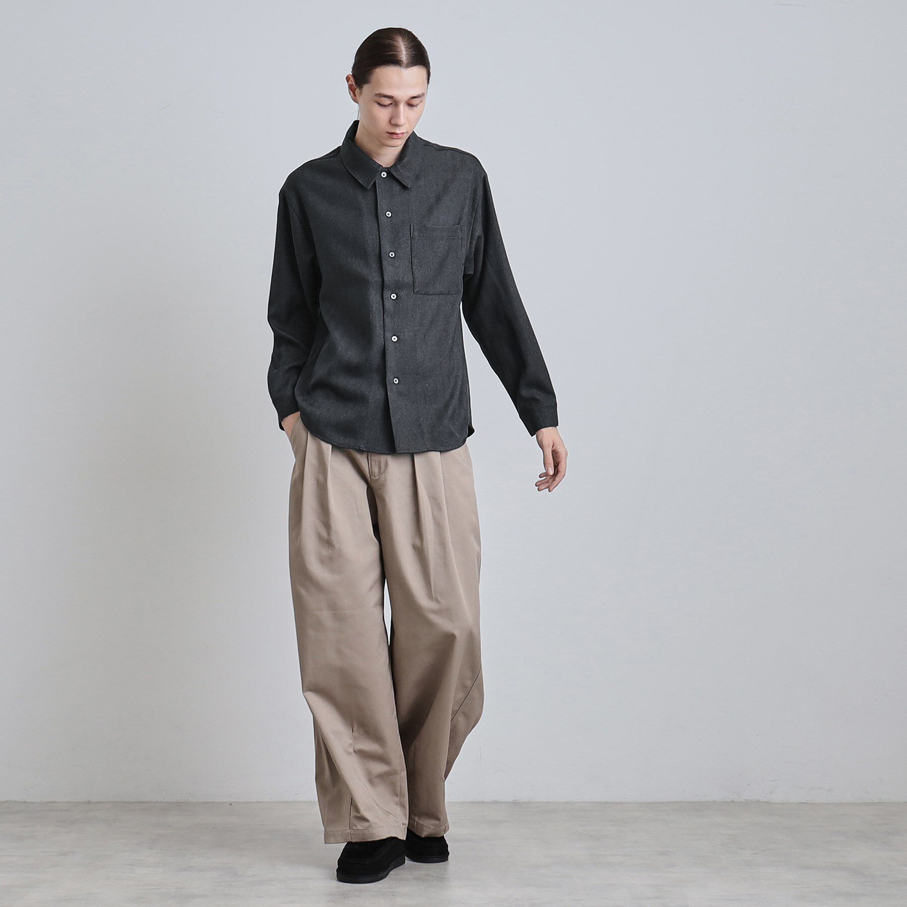 tk.TAKEO KIKUCHI「ウール調へリンボンシャツ」|シャツ・ブラウス|