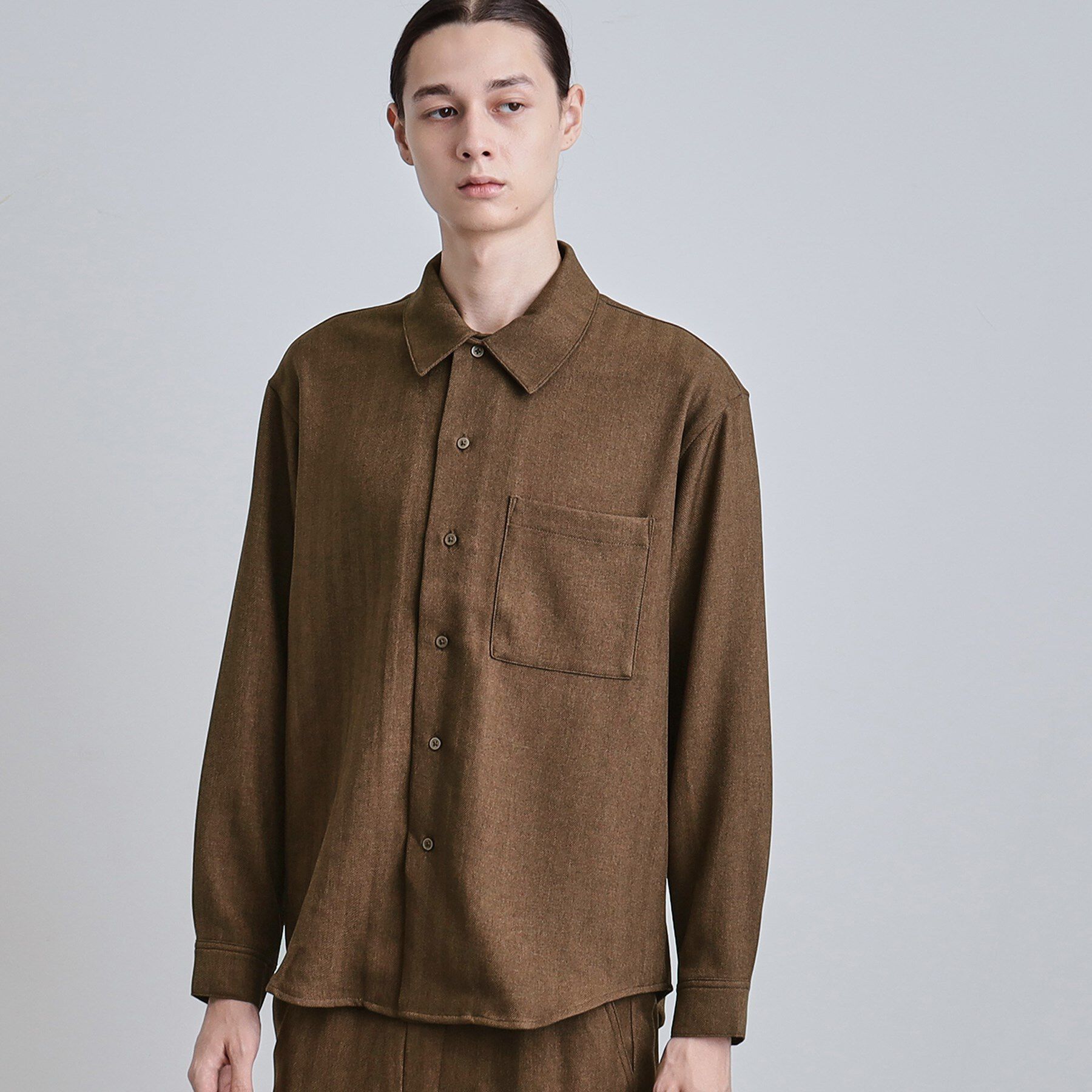 tk.TAKEO KIKUCHI「ウール調へリンボンシャツ」|シャツ・ブラウス|