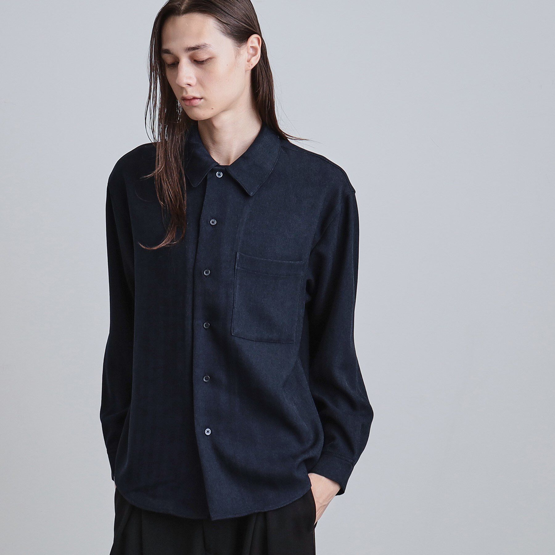 tk.TAKEO KIKUCHI「ウール調へリンボンシャツ」|シャツ・ブラウス|