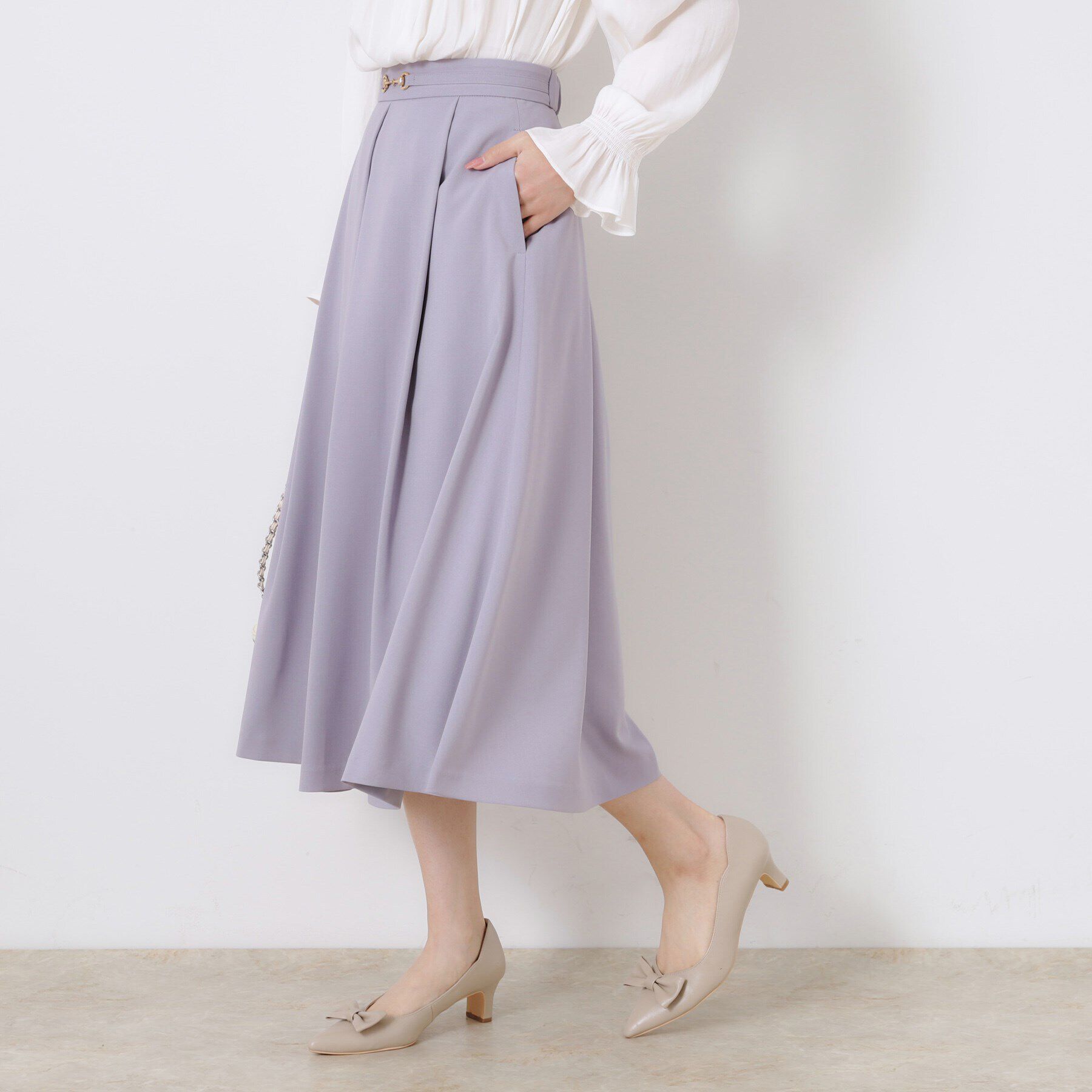 Couture broach「【きれいめ・美脚効果・通勤】ネオシャンブルビットスカート」|スカート|