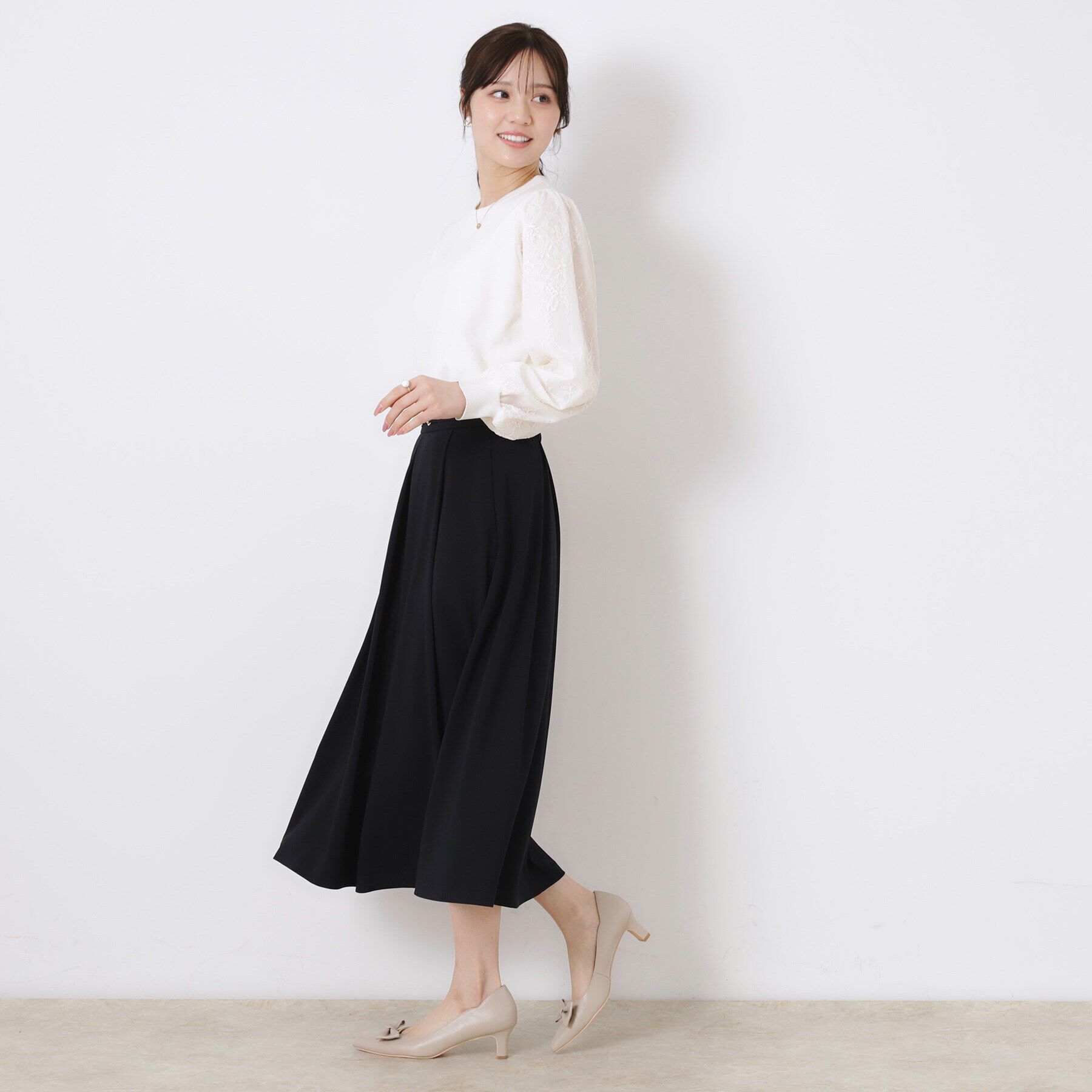 Couture broach「【きれいめ・美脚効果・通勤】ネオシャンブルビットスカート」|スカート|