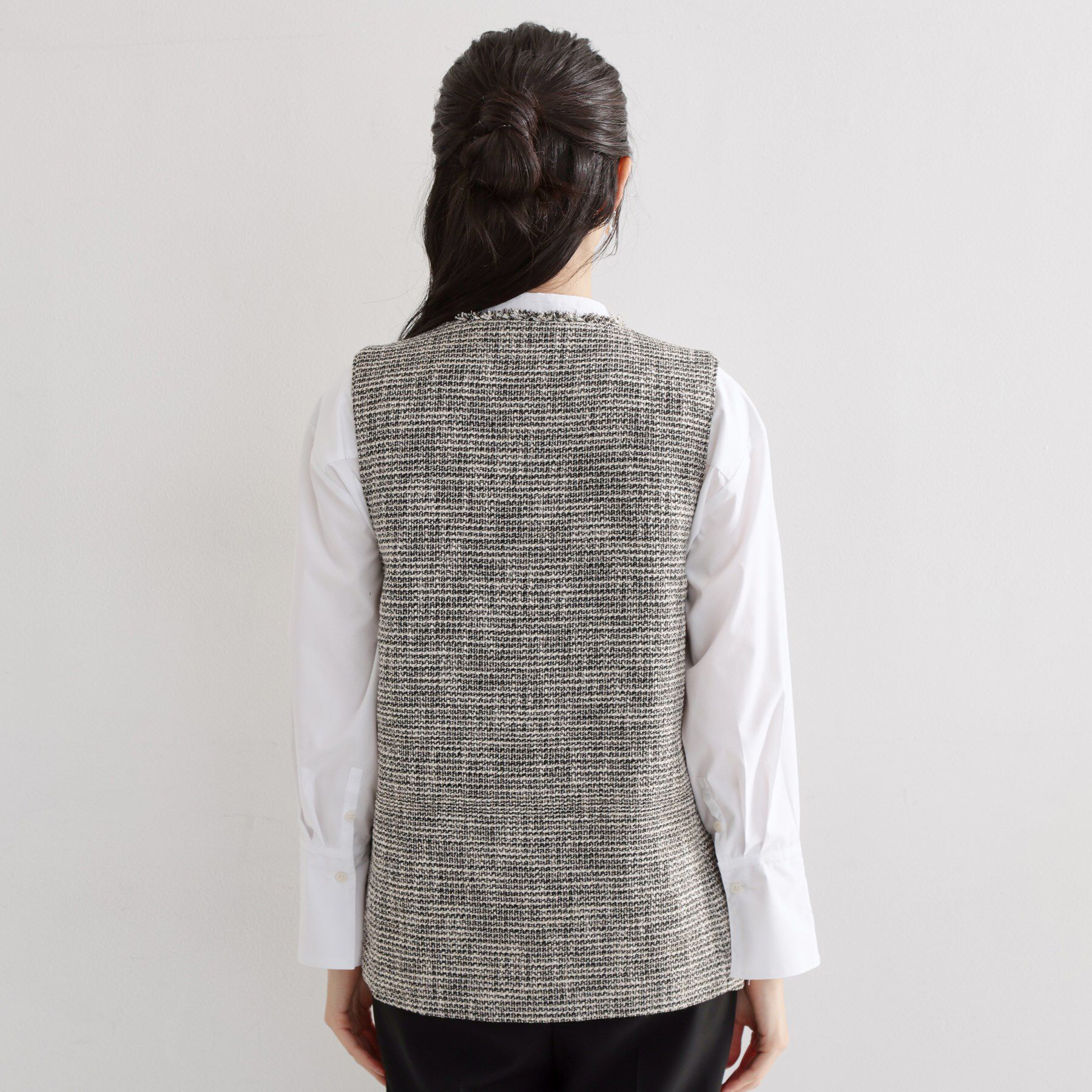 THE SHOP TK「【フォーマルにもカジュアルにも】ツイードジレ」|ベスト・ジレ|