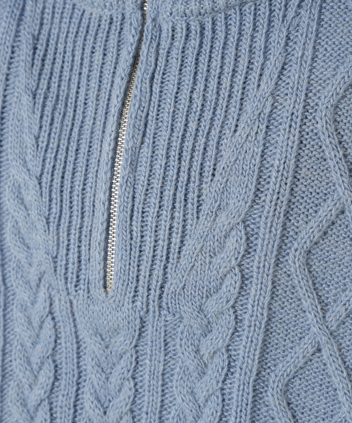  「ハーフジップケーブルニット」|ニット・セーター|