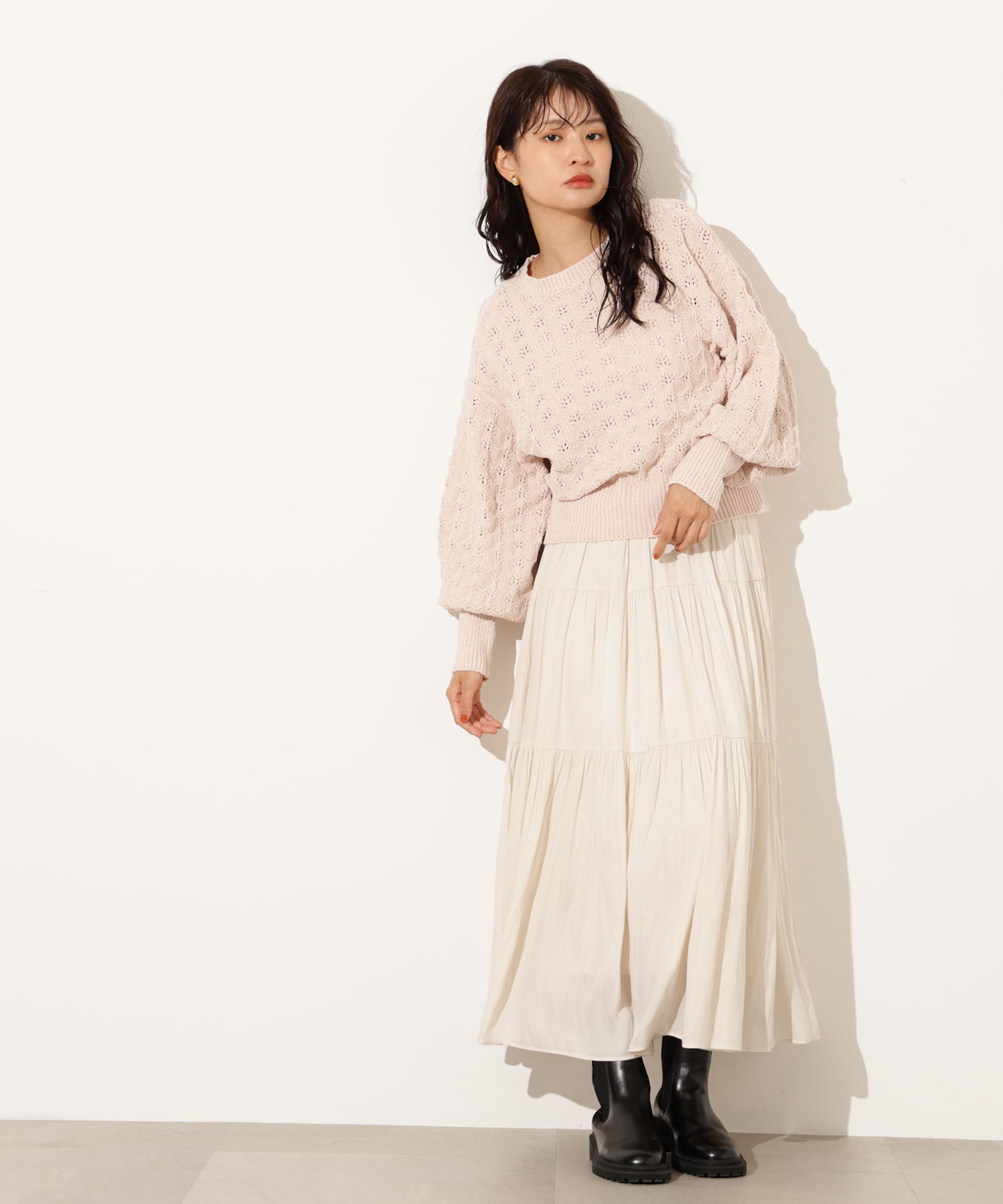  「モールアイレットニット」|ニット・セーター|