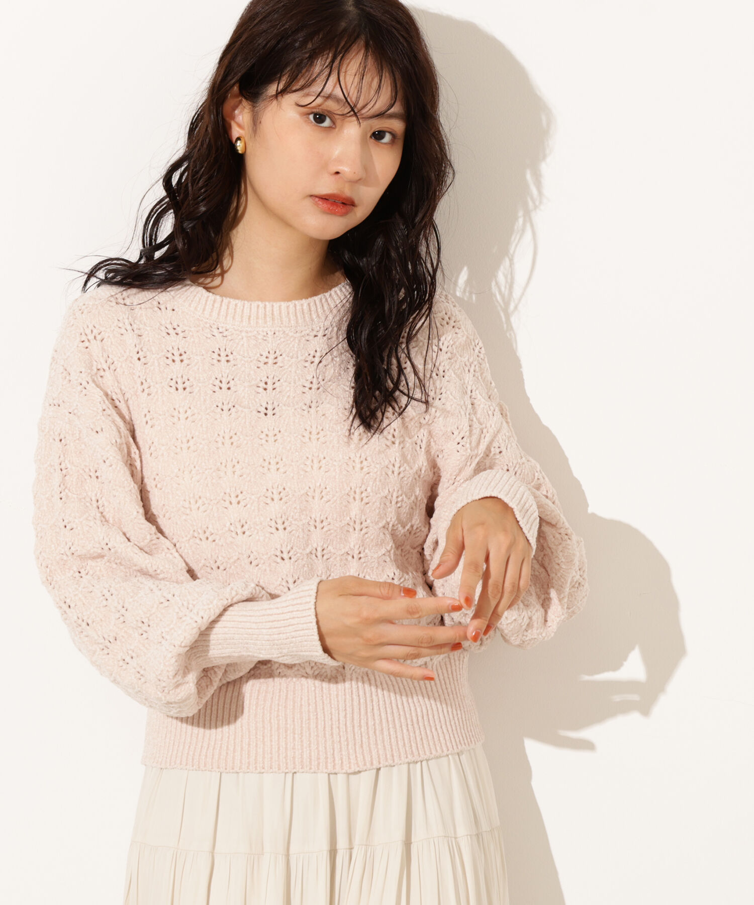  「モールアイレットニット」|ニット・セーター|