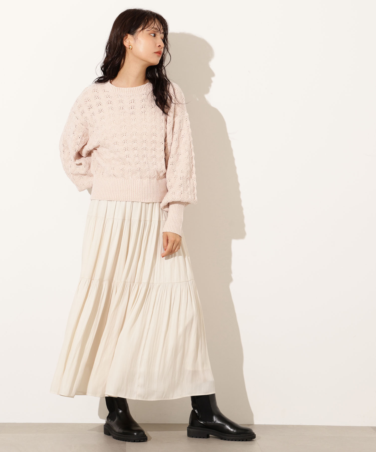  「モールアイレットニット」|ニット・セーター|